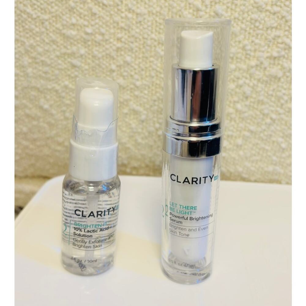 CLARITY Brightening Skincare Set (2) | Serum + Exfoliating Solution | NEW